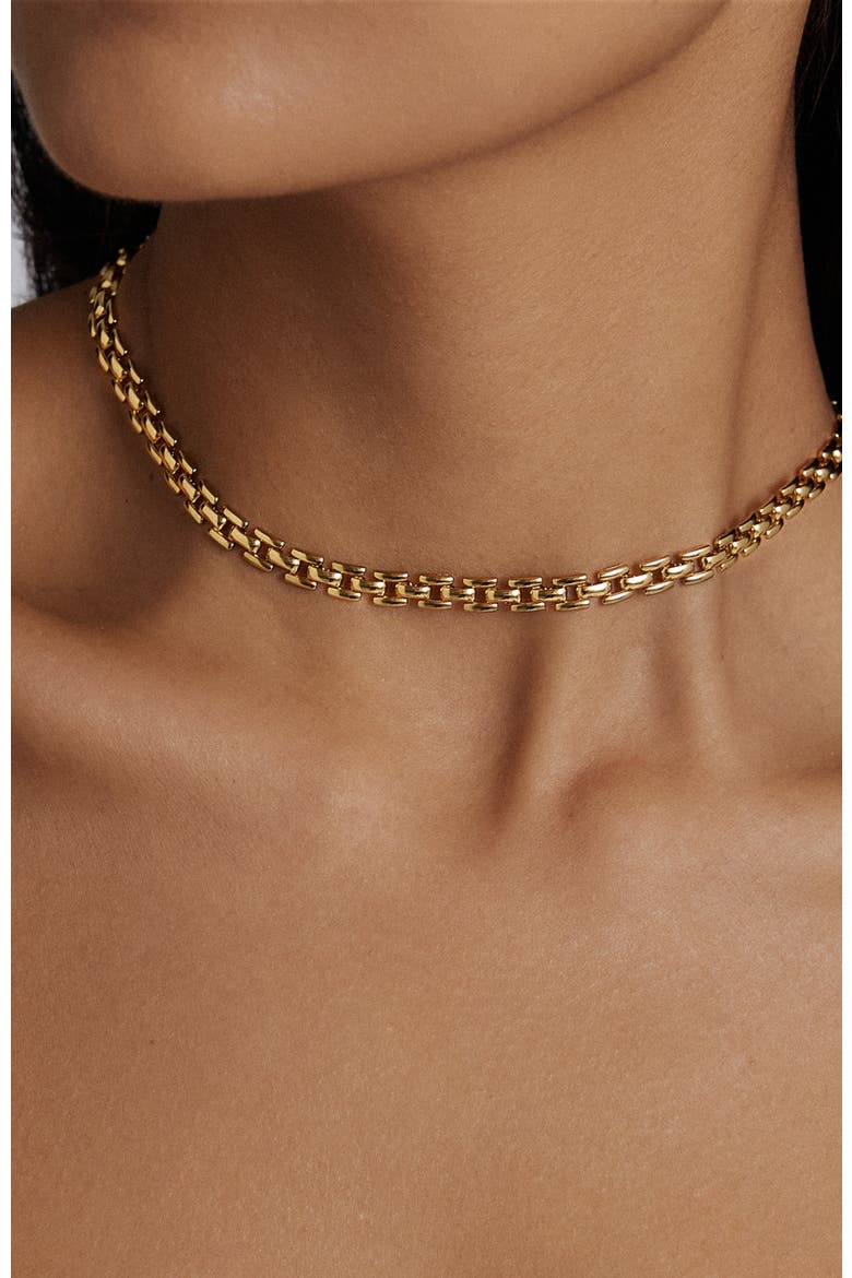 Rome Chain Necklace, Alternate, color, Gold