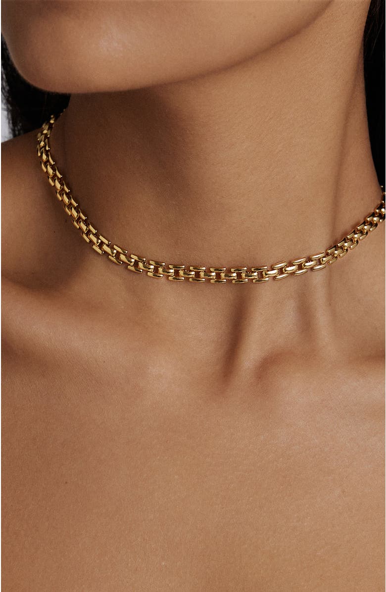 RETRO CHIC Rome Chain Necklace, Alternate, color, Gold