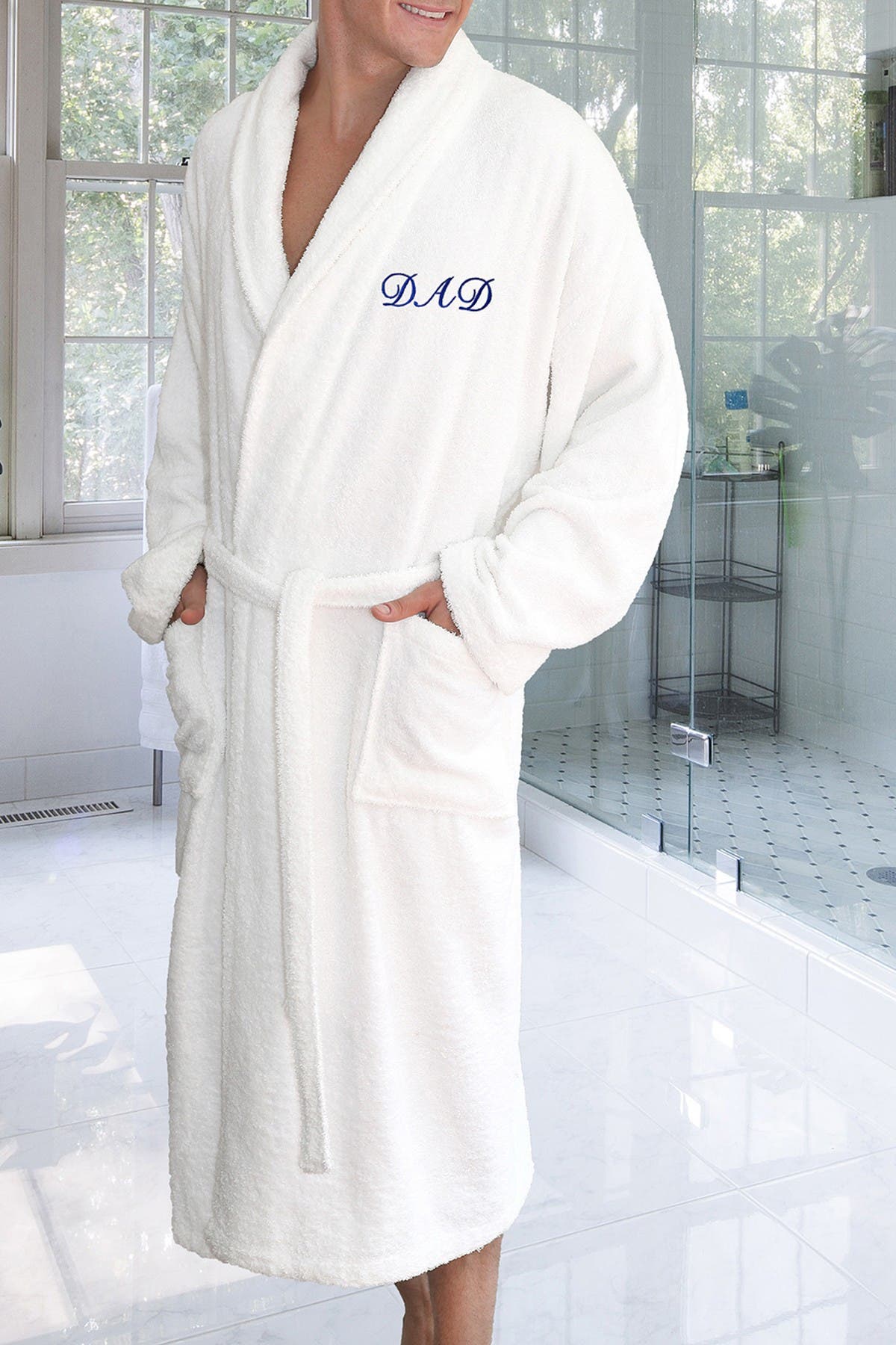 Linum Home Textiles Terry Embroidered Bathrobe