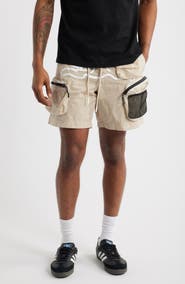 ICECREAM Running Dog Graphic Cargo Hiker Shorts
