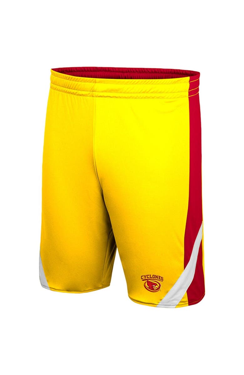 COLOSSEUM Men's Colosseum Cardinal/Gold Iowa State Cyclones Am I Wrong Reversible Shorts, Alternate, color, Cardinal