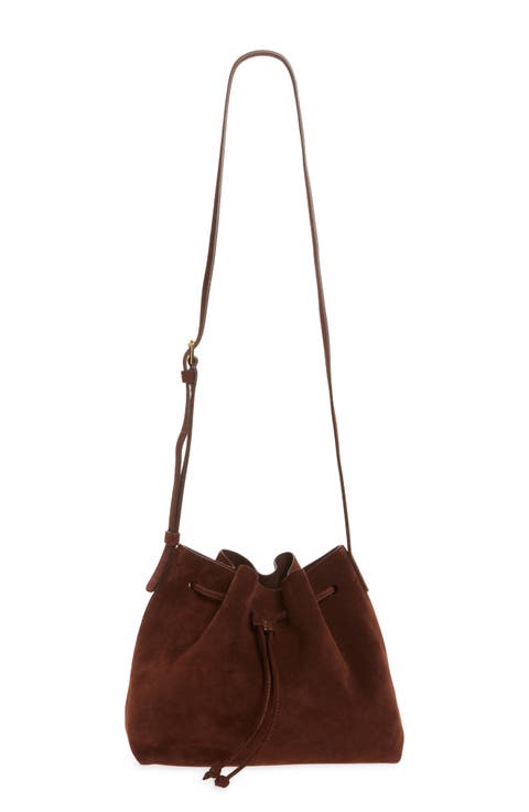 Secchio Suede Crossbody Bag