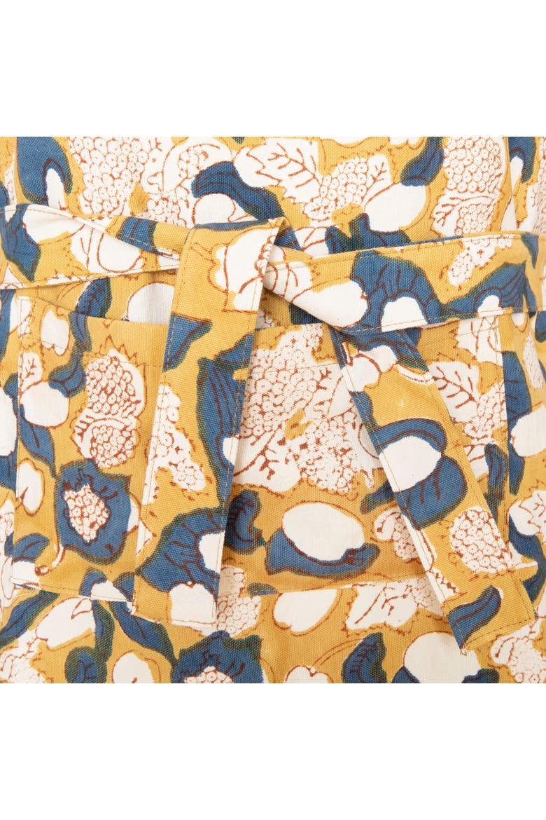 Forest Harvest Apron, Alternate, color, Mustard/Blue 32" x 36"