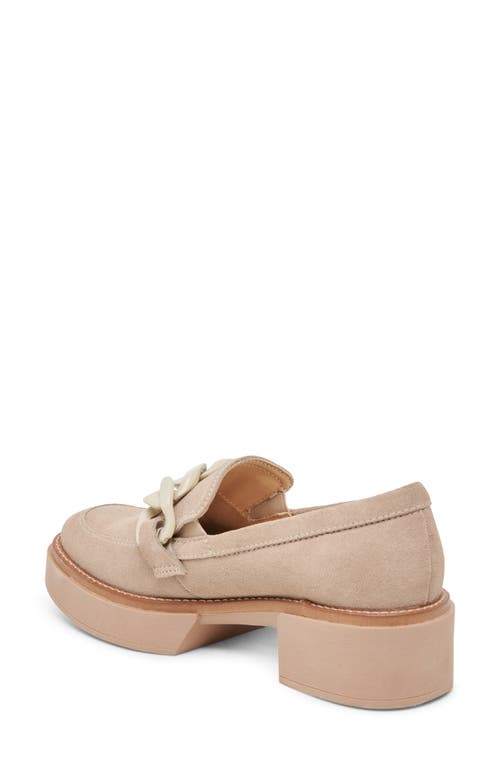 Dolce Vita Shalan Curb Link Loafer In Taupe Suede