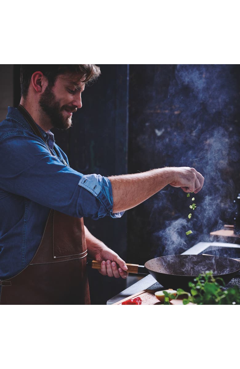 Alva Forest 12" Carbon Steel Wok, Alternate, color, Blue