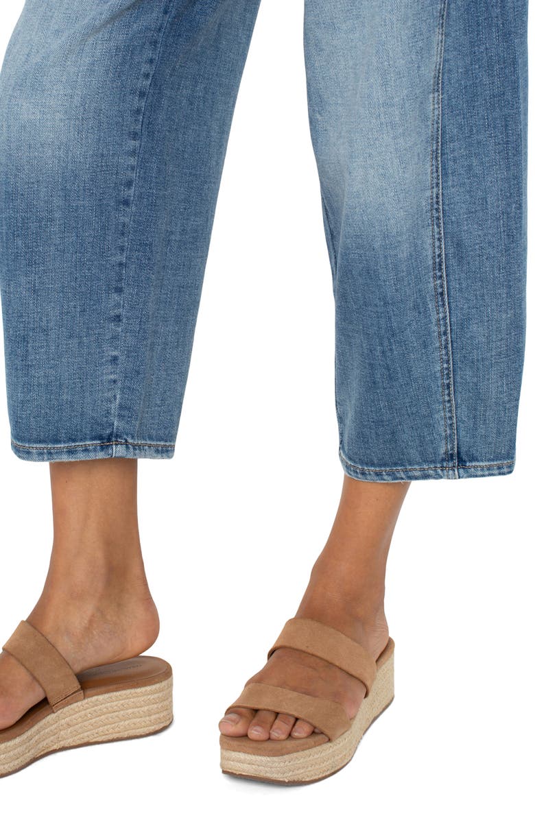 Liverpool Los Angeles Mid Rise Crop Barrel Jeans, Alternate, color, 