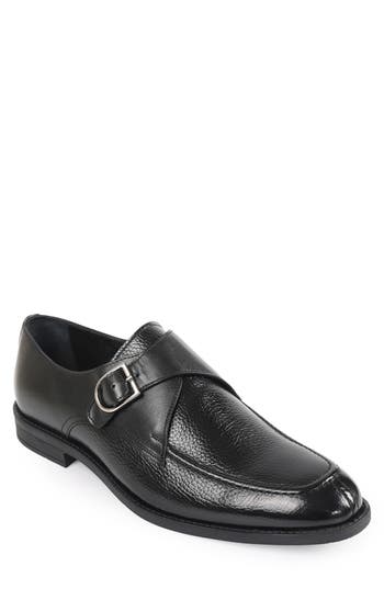 Macnola Utah Monk Strap Shoe In Black