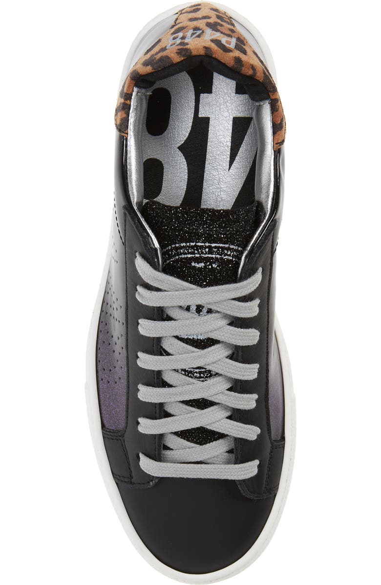 P448 Thea Glitter Platform Sneaker, Alternate, color,