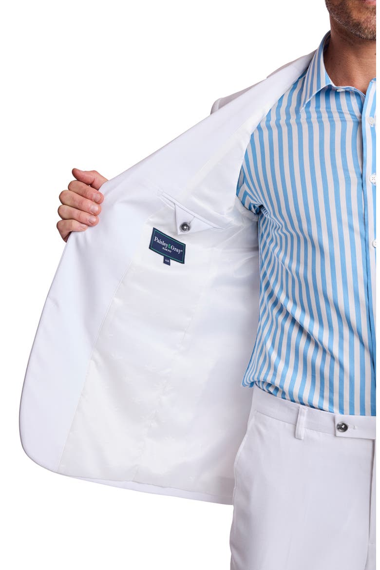 Dover Slim Fit Sport Coat, Alternate, color, WHITE SHARKSKIN