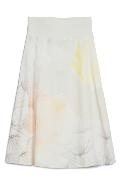 Desigual Stretch Cotton A-line Skirt In Gray