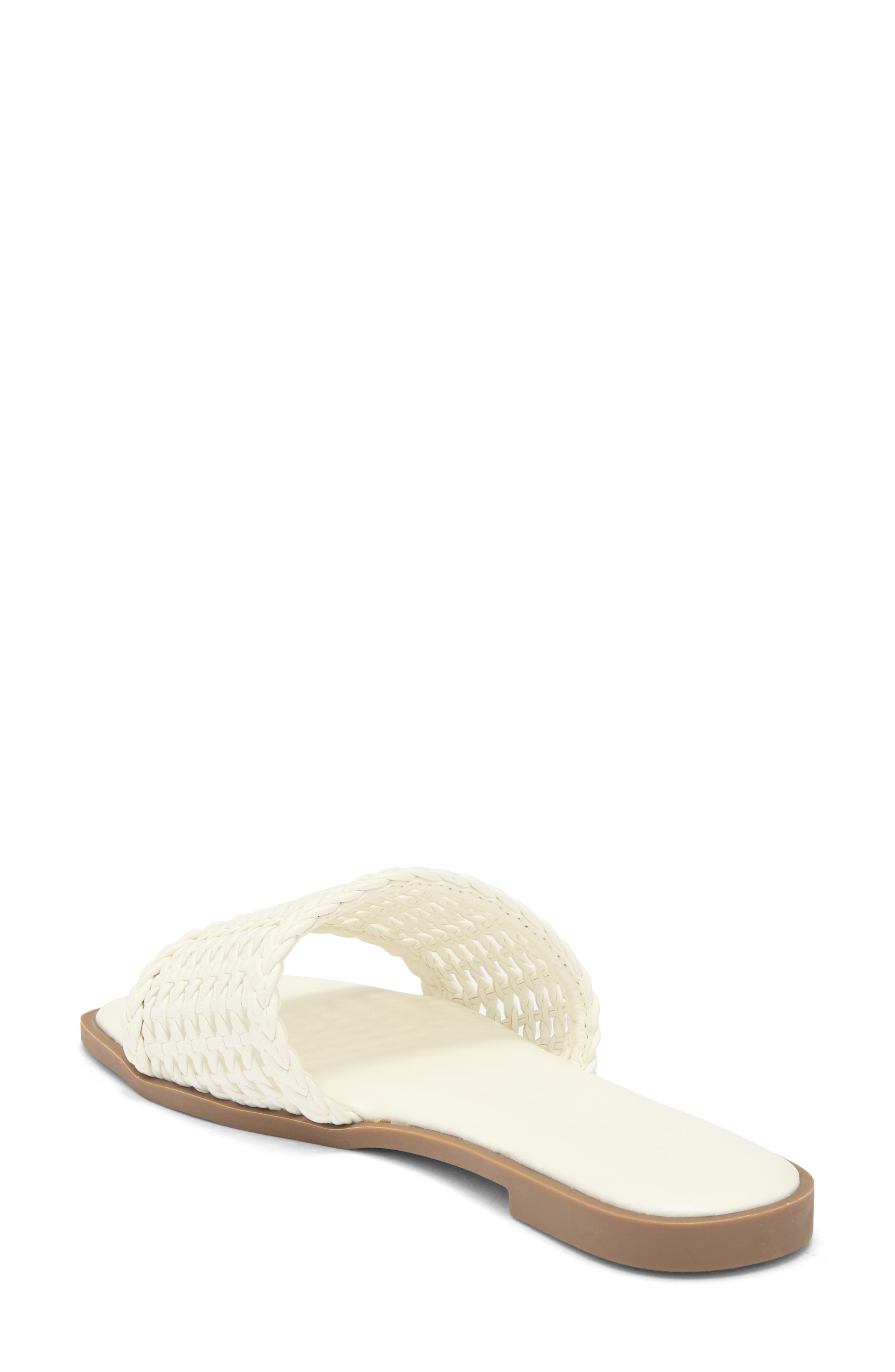 Sola Woven Slide Sandal, Alternate, color, WHITE