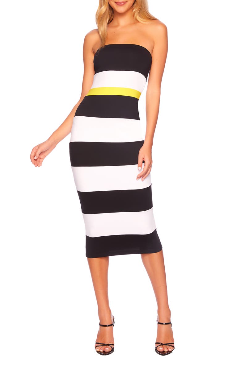 Susana Monaco Stripe Tube Dress, Main, color, 