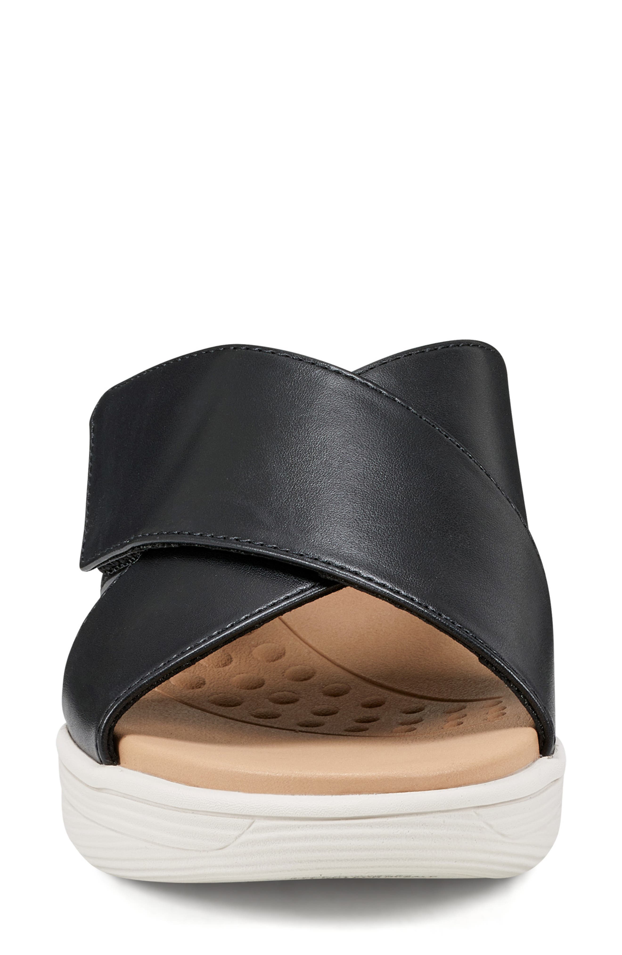 Easy Spirit Sebindie Slide Sandal, Alternate, color, Black