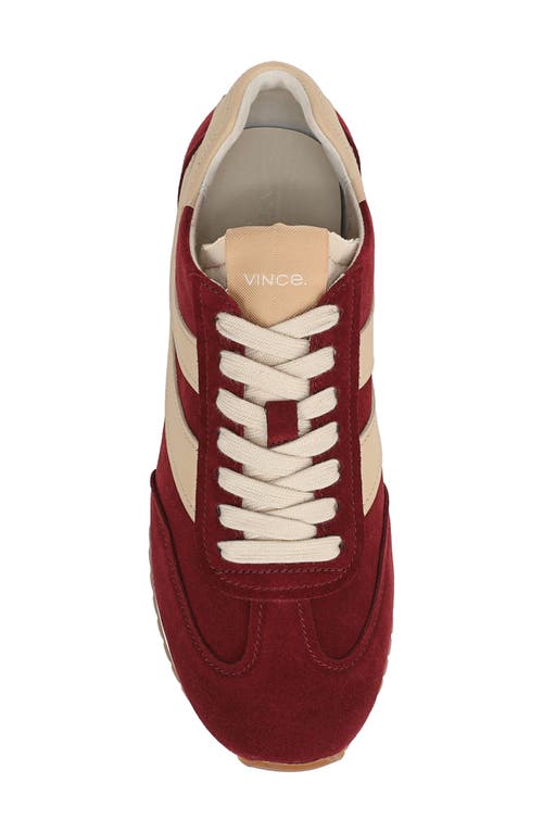 Vince Oasis Runner Sneaker In Red