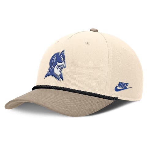 Men's Nike Natural Duke Blue Devils Rise Legacy Throwback Logo Adjustable Hat