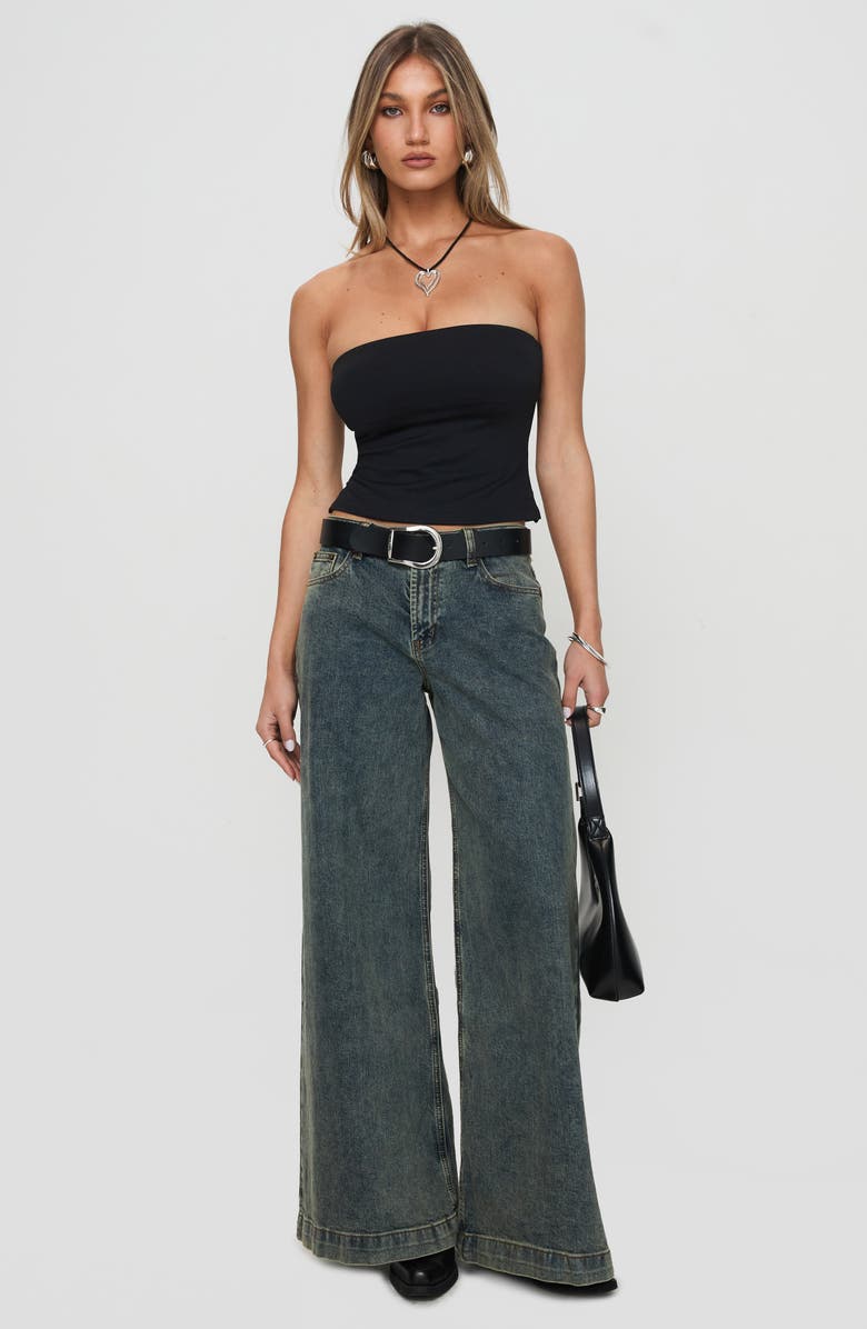 Princess Polly Aurorah Tube Top, Alternate, color, Black