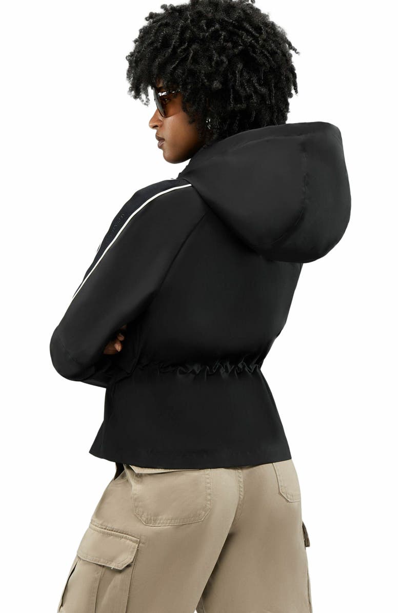 Alpenhaus Women's Enneth Hooded Windbreaker with Adjustable waist, Alternate, color, Black