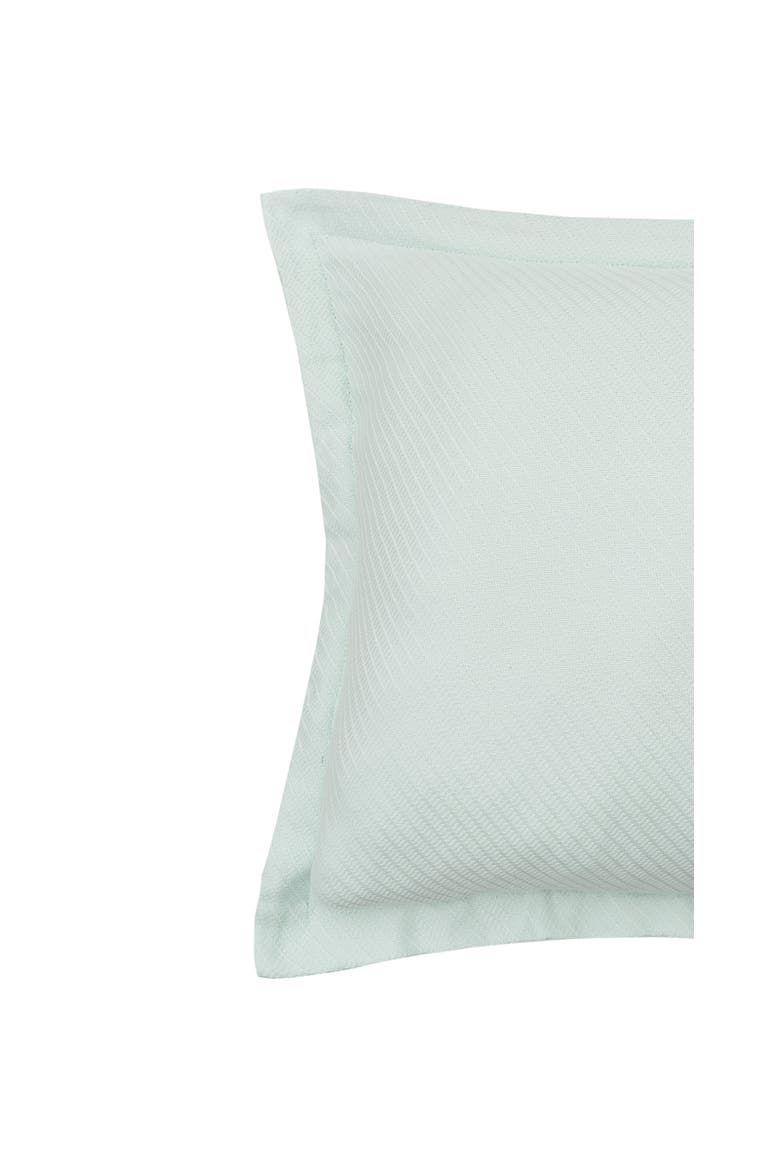 26" x 26" Sea Glass Preston Cotton Decorative Euro Pillow Sham, Alternate, color, Blue