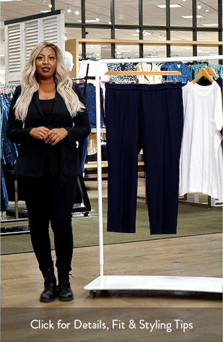 Stretch Crepe Kick Flare Ankle Pants, sales video thumbnail