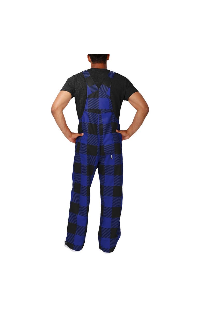FOCO Men's FOCO Purple Baltimore Ravens Big Logo Plaid Overalls, Alternate, color,