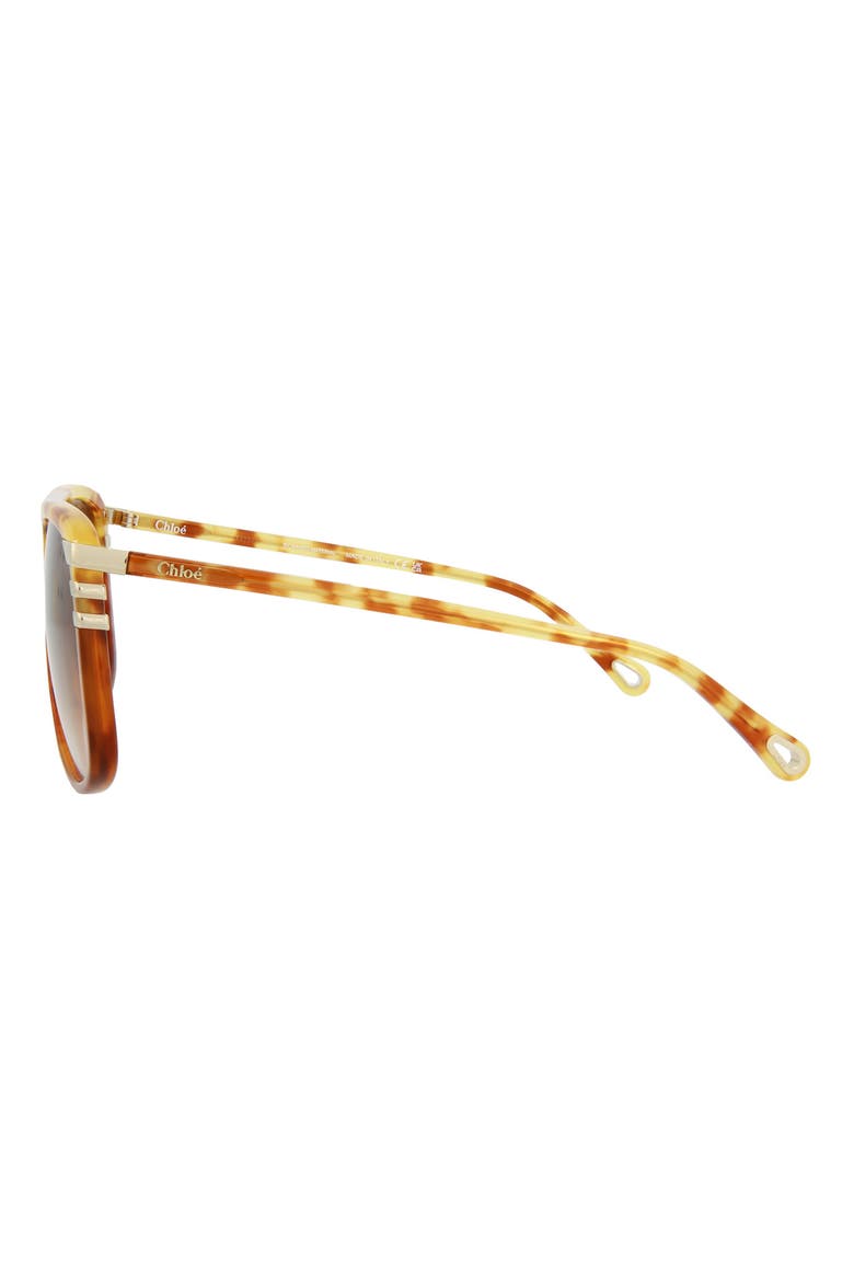 Fashion 62mm Oversize Aviator Sunglasses, Alternate, color, HAVANA HAVANA BROWN