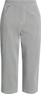 Hue Spring Stripe Petal Pusher Capri Pants