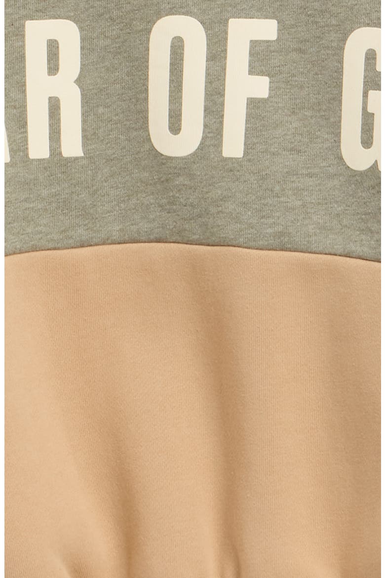 Kids' Logo Panel Sweatshirt, Alternate, color, GINGER/ SEAL HEATHER