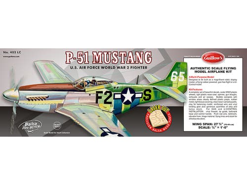 Guillow's P51 Mustang Laser Cut Model Kit in Multicolored  product