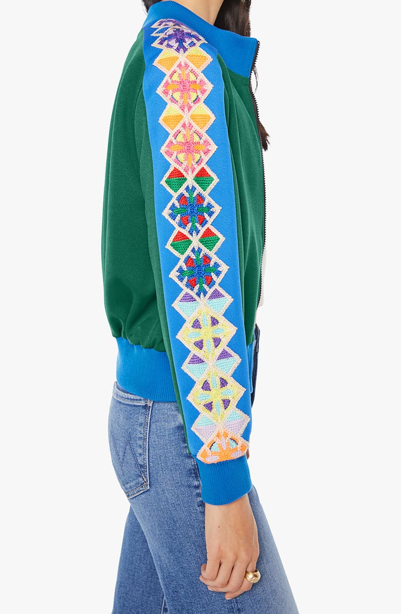 MOTHER The False Start Bomber Jacket, Alternate, color, That Tracks