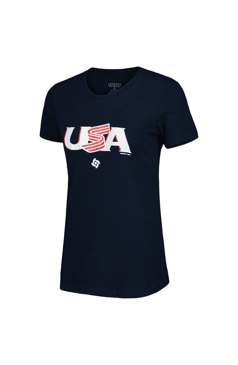 Legends Merchandise Women's LEGENDS Navy USA Baseball 2023 World Baseball Classic Country T-Shirt, Alternate, color, Navy