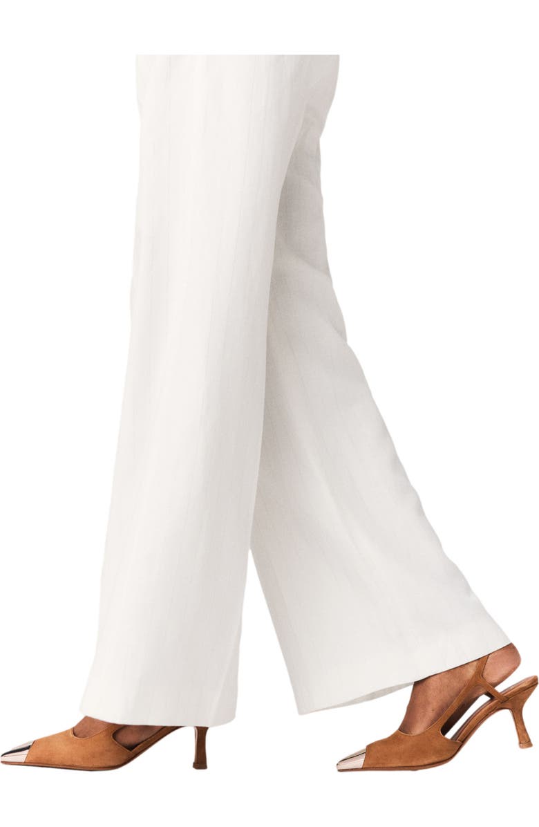 maje Metallic-toe suede pumps, Alternate, color, Camel