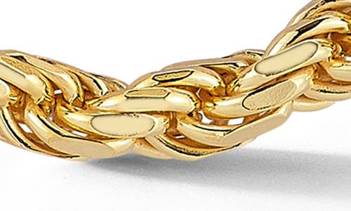Yield Of Men 5mm Rope Chain Necklace In Gold