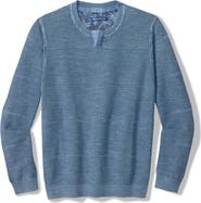 Tommy Bahama Saltwater Tide Abaco Cotton Split Neck Sweater