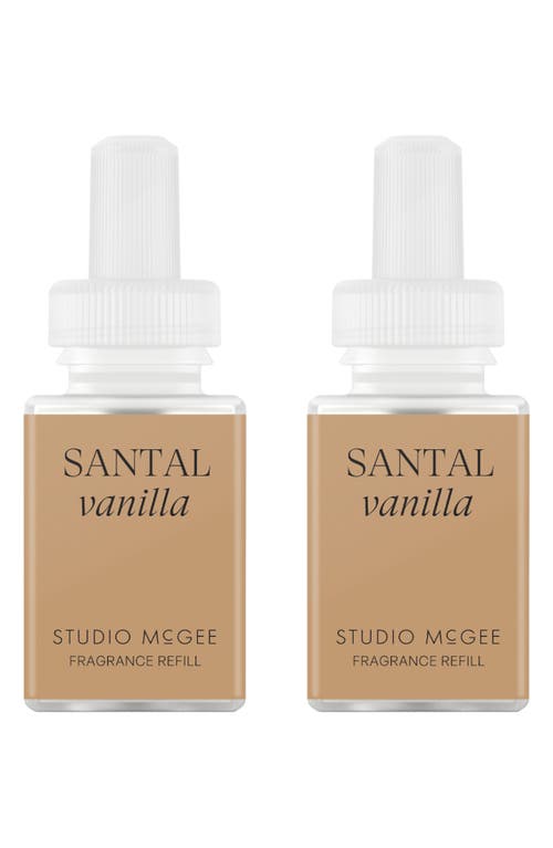 Pura X Studio Mcgee French Linen 2-pack Diffuser Fragrance Refills In Santal Vanilla