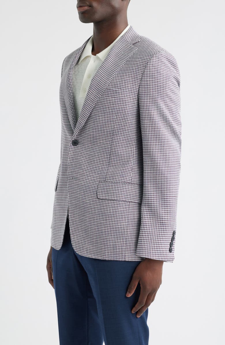 Heritage Gold Purple Houndstooth Wool Blend Sport Coat, Alternate, color, Purple