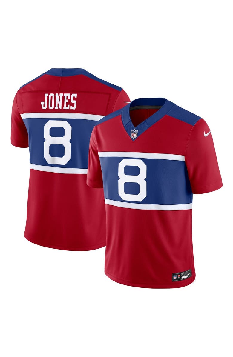 Nike Men's Nike Daniel Jones Century Red New York Giants Alternate Vapor F.U.S.E. Limited Jersey, Alternate, color,