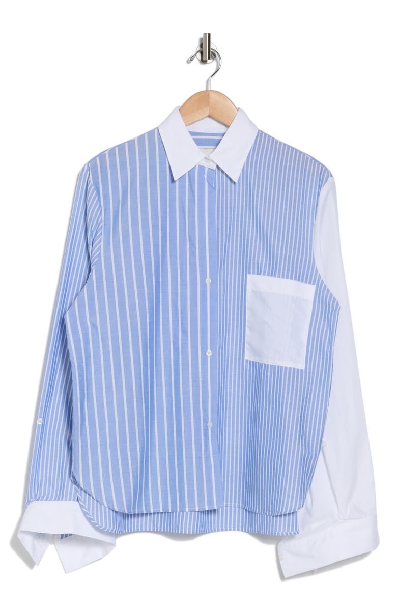 TWP New Morning After Stripe Cotton Button-Up Shirt, Alternate, color,