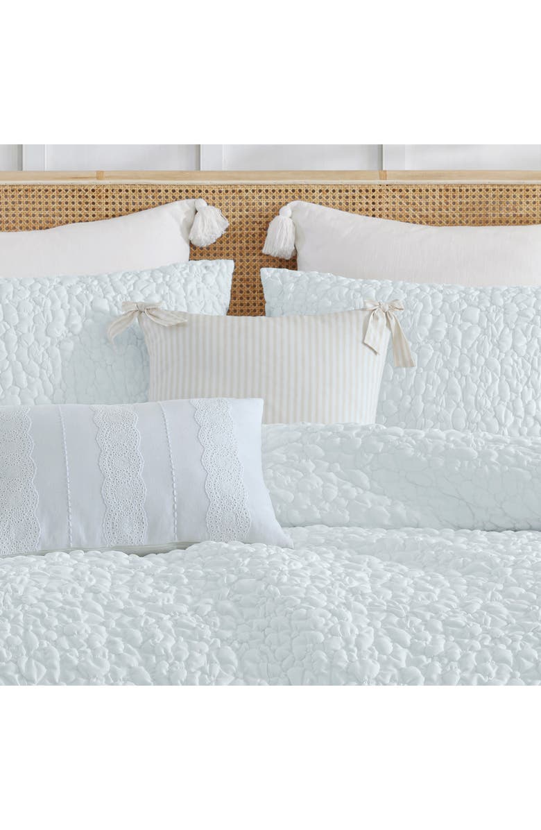 Peri Home Pinstripe Bow Accent Pillow, Alternate, color,