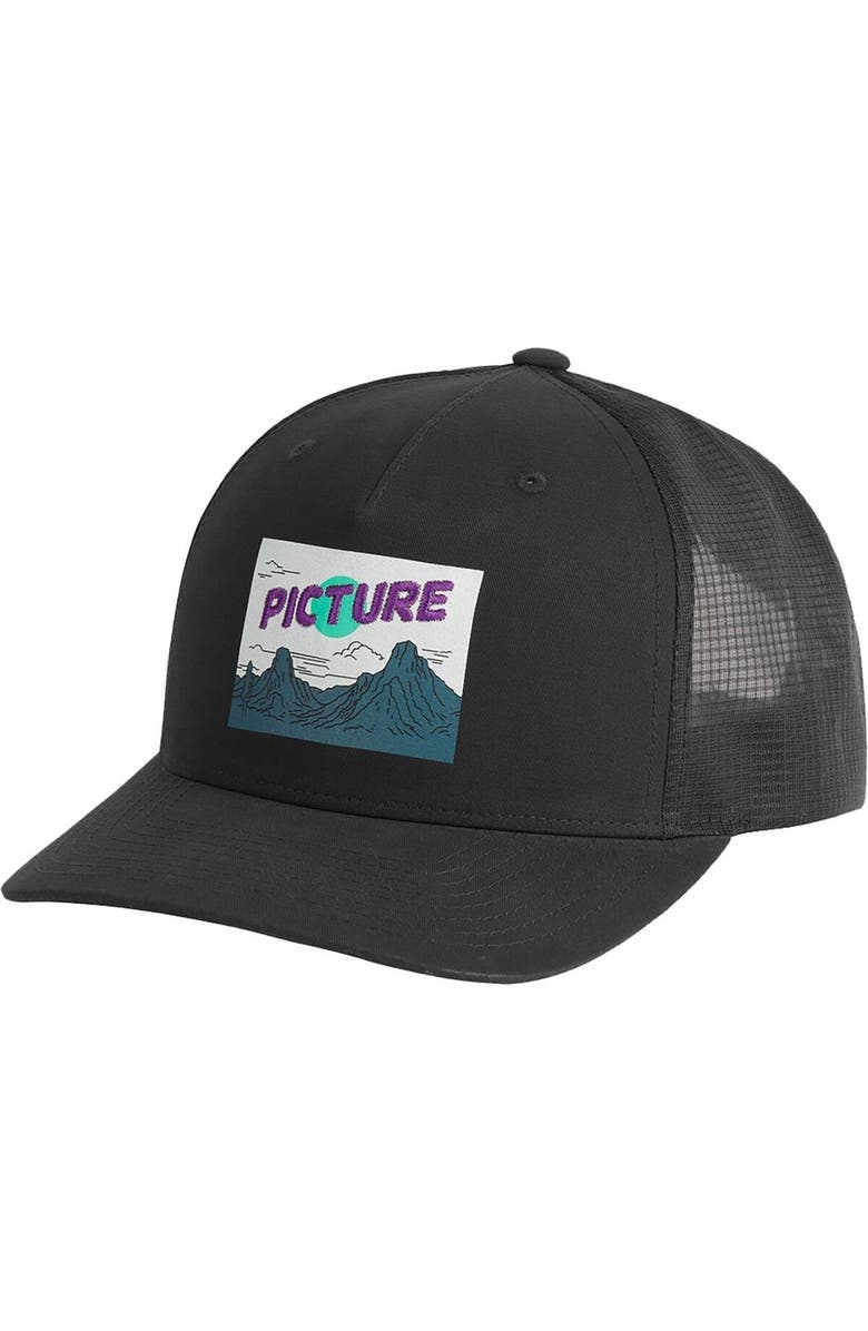 Picture Organic Kuldo Trucker Cap, Main, color, Black