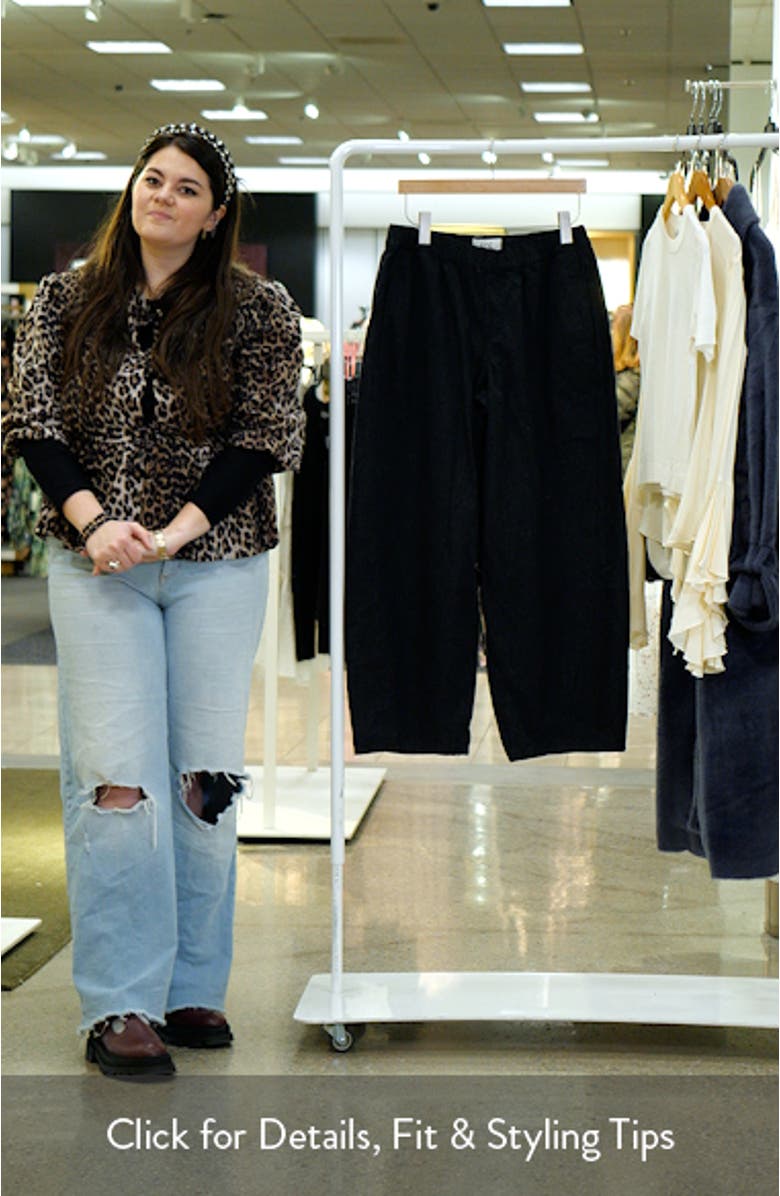 Carter Pinstripe Pull-On Low Rise Baggy Pants, sales video thumbnail