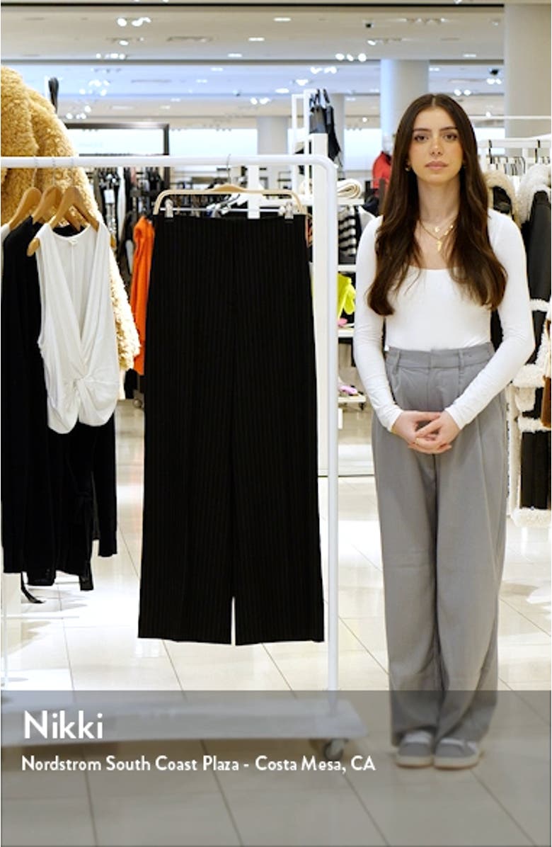 Pinstripe Wide Leg Pants, sales video thumbnail