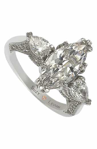 SUZY LEVIAN Marquise CZ Sterling Silver Ring