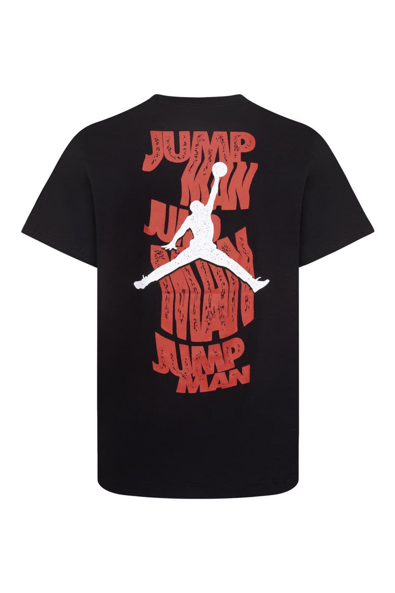 Kids' JDB Wavy Motion Jumpman Graphic T-Shirt, Alternate, color, BLACK