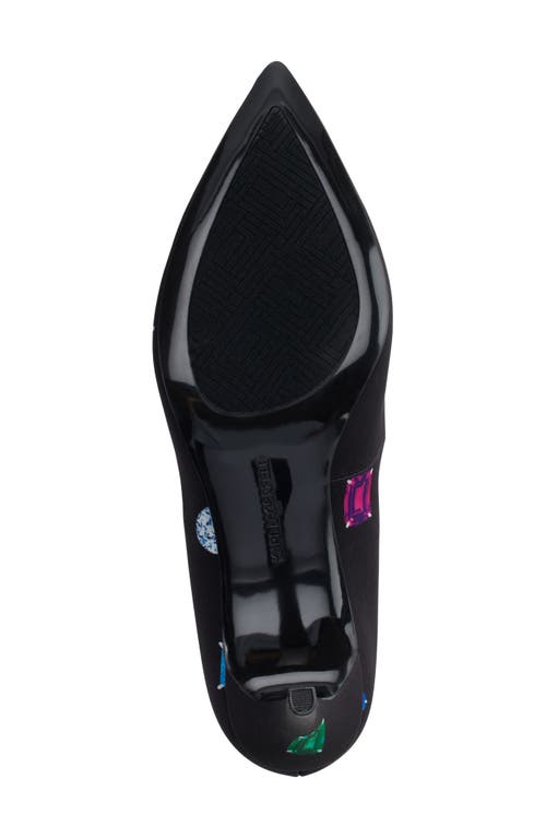 Shop Karl Lagerfeld Royale Pointed Toe Pump In Black Multi