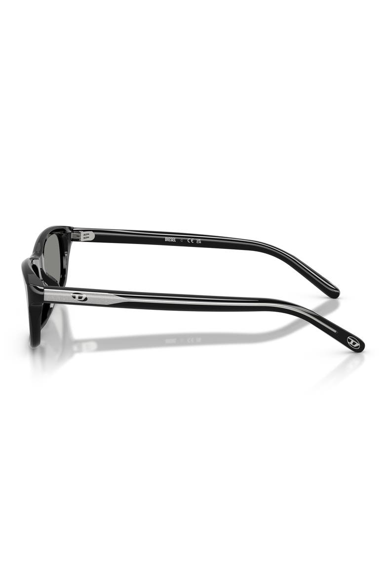 DL2018U 54mm Rectangular Sunglasses, Alternate, color, BLACK / GREY