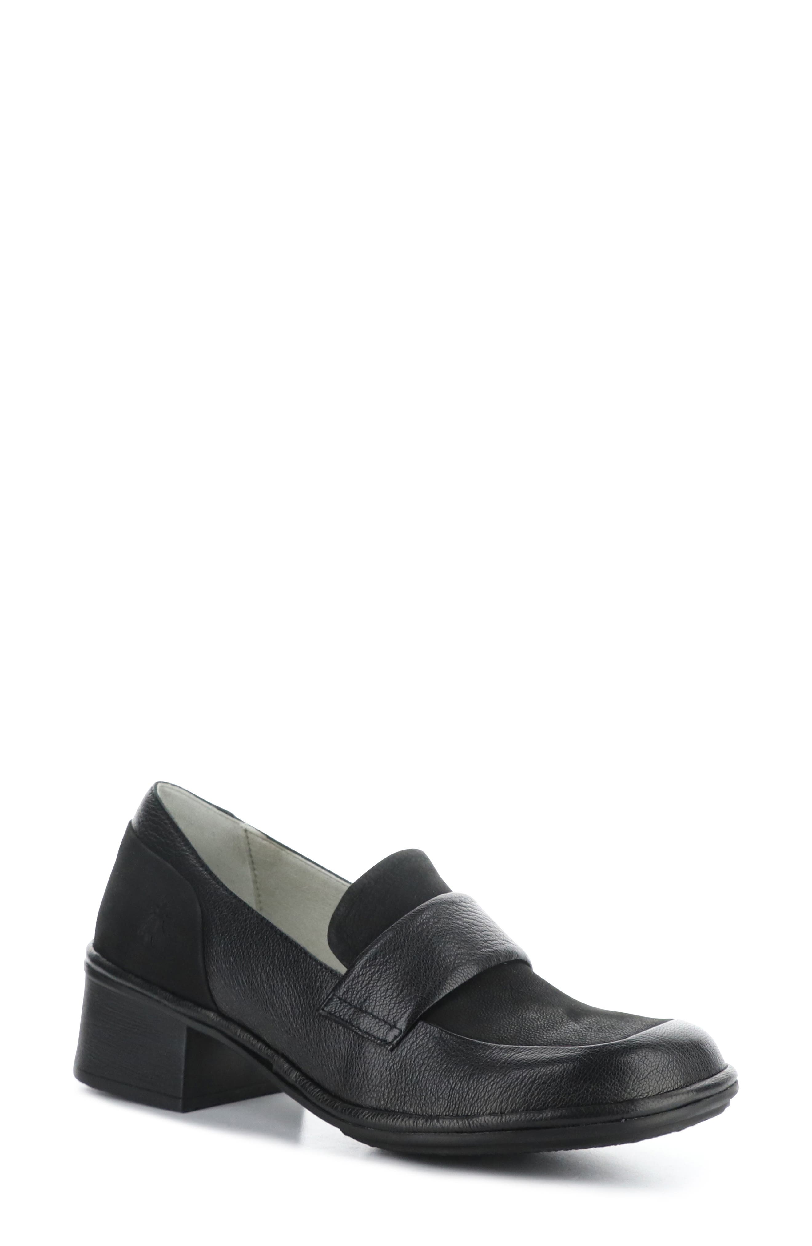 Fly London Elam Block Heel Loafer
