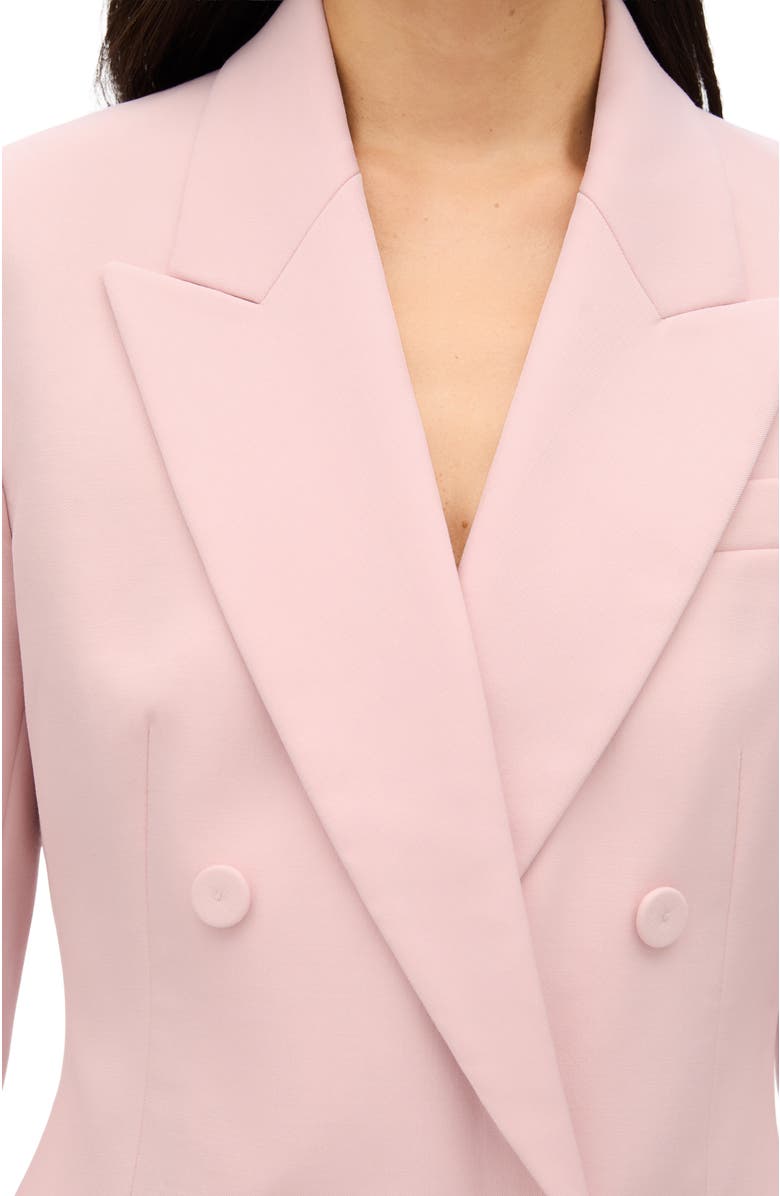 Another Tomorrow Tailored Double Breasted Jacket, Alternate, color, Lotus Pink