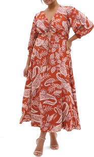 City Chic Jessie Print Maxi Dress