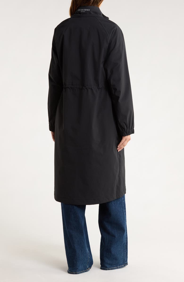 Ilse Jacobsen Thermal Water Repellent Long Hooded Jacket, Alternate, color, Black Beauty