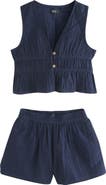 NEXT Kids' Sleeveless Top, Vest & Shorts Set